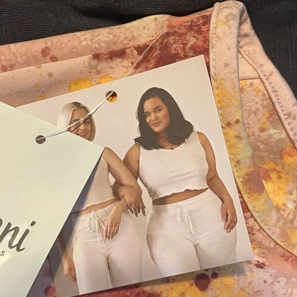 Jenni Style Not Size Corset Bra Crop Top Watercolor Pinks L - Picture 4 of 8